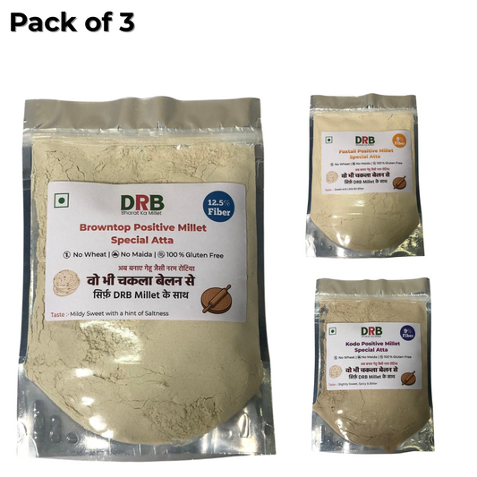 DRB Millet Flour Combo – Foxtail, Kodo & Browntop (Pack of 3)